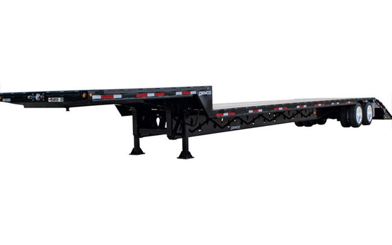 DEMCO 45' Tandem Axle Drop Deck - 5' Beaver Tail (Twin Ramps) DEMCO 45' Tandem Axle Drop Deck - 5' Beaver Tail (Twin Ramps) - image 1 of 2